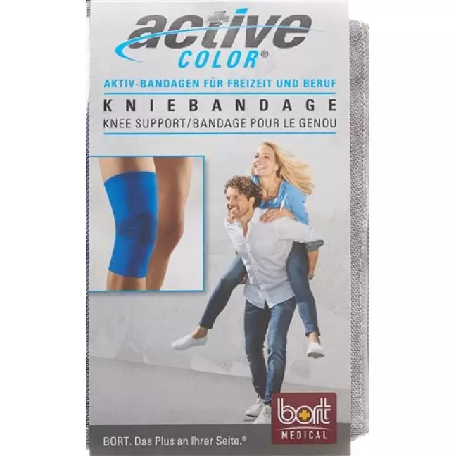 Bort Aktive Color Kniebandage размер M -37см Blau Bort Aktive Color Kniebandage размер M -37см Blau