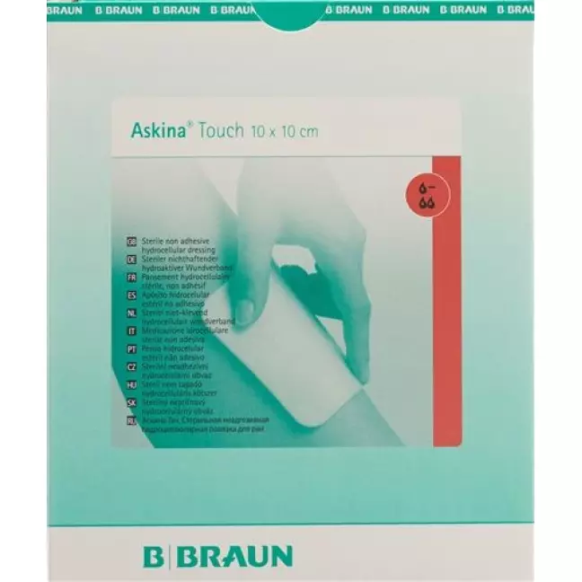 Askina Touch Schaumstoff-Wundauflage 10x10см 10 штук Askina Touch Schaumstoff-Wundauflage 10x10см 10 штук