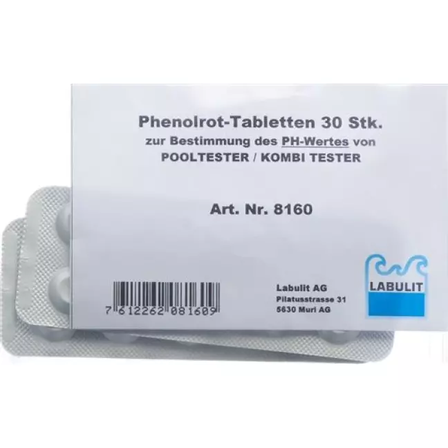 Labulit Pooltester Ersatzв таблетках, Phenolrot 30 штук Labulit Pooltester Ersatzв таблетках, Phenolrot 30 штук