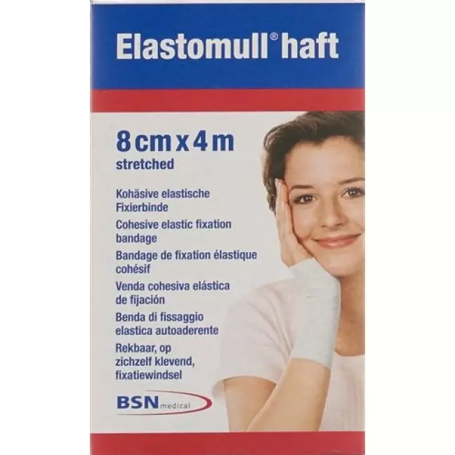 Elastomull Haft марлевый бинт Weiss 4мX8см рулон Elastomull Haft марлевый бинт Weiss 4мX8см рулон