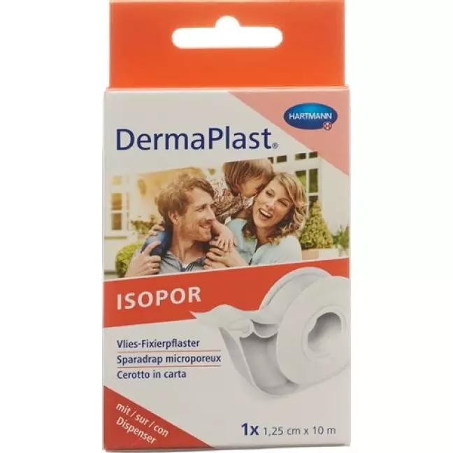 Dermaplast Isopor фиксирующий пластырь 10мX1.25см Vlies Weiss Dispenser Dermaplast Isopor фиксирующий пластырь 10мX1.25см Vlies Weiss Dispenser