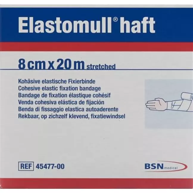 Elastomull Haft марлевый бинт Weiss 20мX8см рулон Elastomull Haft марлевый бинт Weiss 20мX8см рулон