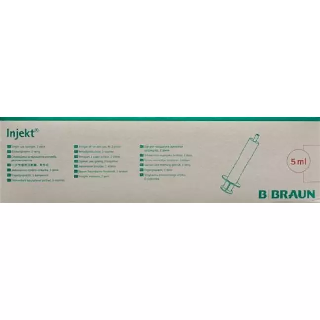 BRAUN INJEKT SPRITZE 5ML LUER