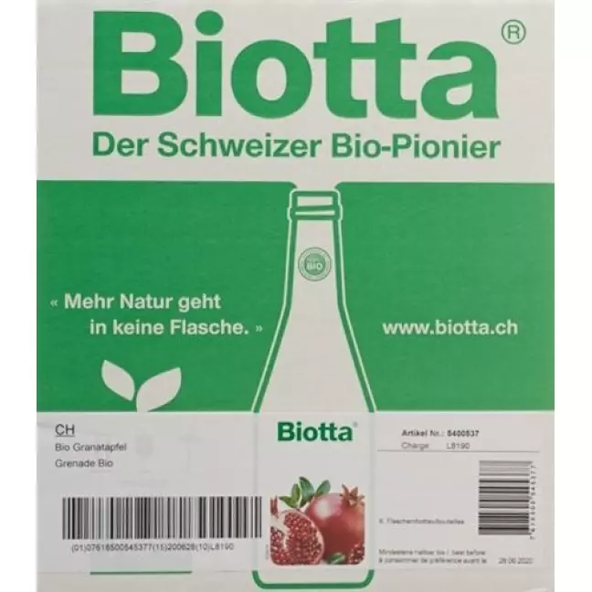 BIOTTA BIO GRANATAPFEL SAFT BIOTTA BIO GRANATAPFEL SAFT