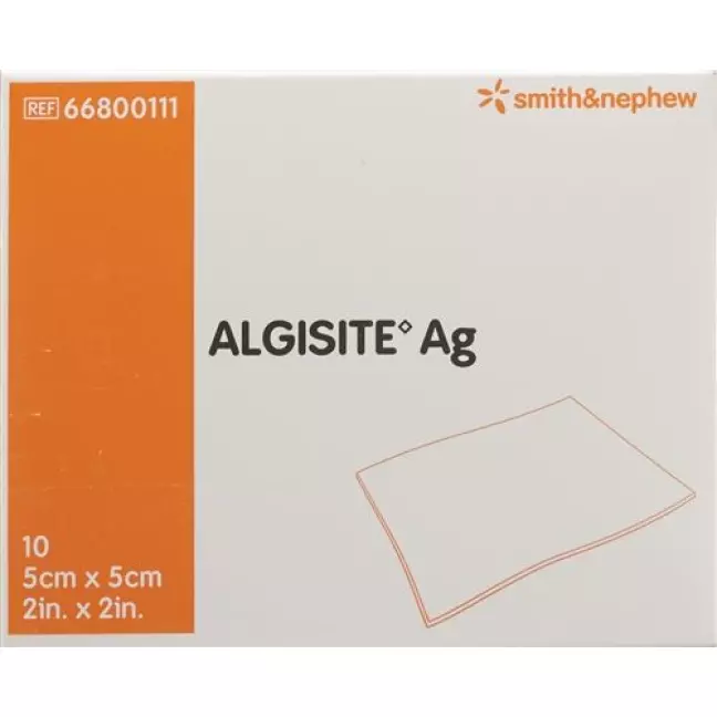 Algisite Ag Alginat Kompressen 5x5см 10 штук Algisite Ag Alginat Kompressen 5x5см 10 штук