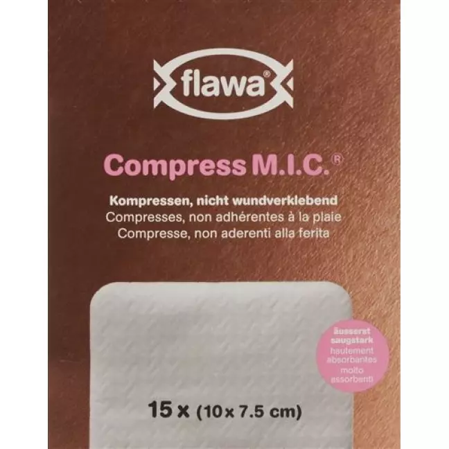 Flawa Compress M.I.C Kompresse 7.5x10см 15 штук Flawa Compress M.I.C Kompresse 7.5x10см 15 штук