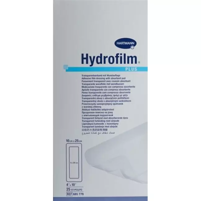 Hydrofilm Plus Wundverband Film 10x25см Steril 25 штук Hydrofilm Plus Wundverband Film 10x25см Steril 25 штук