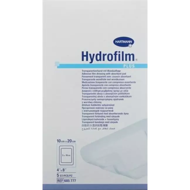 Hydrofilm Plus Wundverband Film 10x20см Steril 5 штук Hydrofilm Plus Wundverband Film 10x20см Steril 5 штук