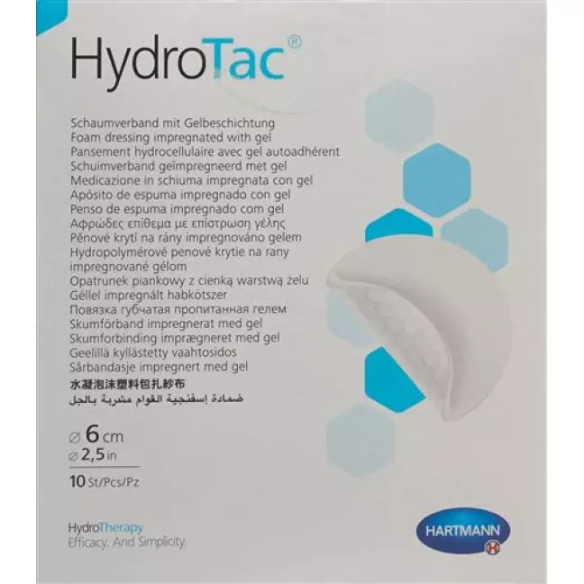 Hydrotac повязка для ран 6см Rund стерильный 10 штук Hydrotac повязка для ран 6см Rund стерильный 10 штук