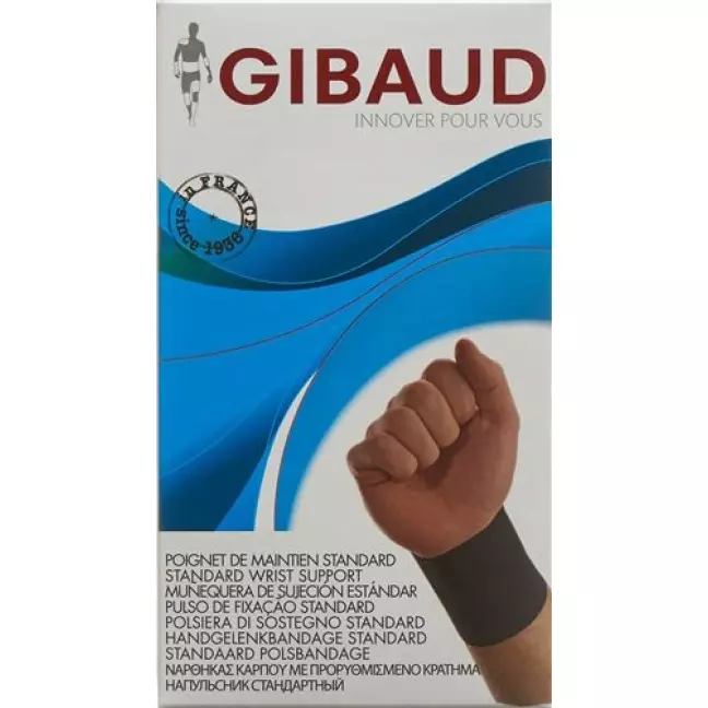 Gibaud Handgelenkmansch Verstellbar S 13-15см Schwarz Gibaud Handgelenkmansch Verstellbar S 13-15см Schwarz