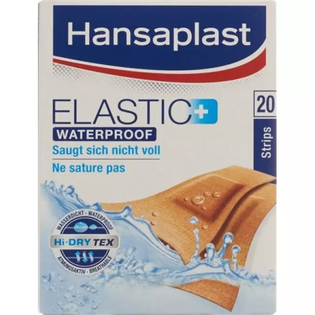 Hansaplast Elastic Waterproof Strips 20 штук Hansaplast Elastic Waterproof Strips 20 штук