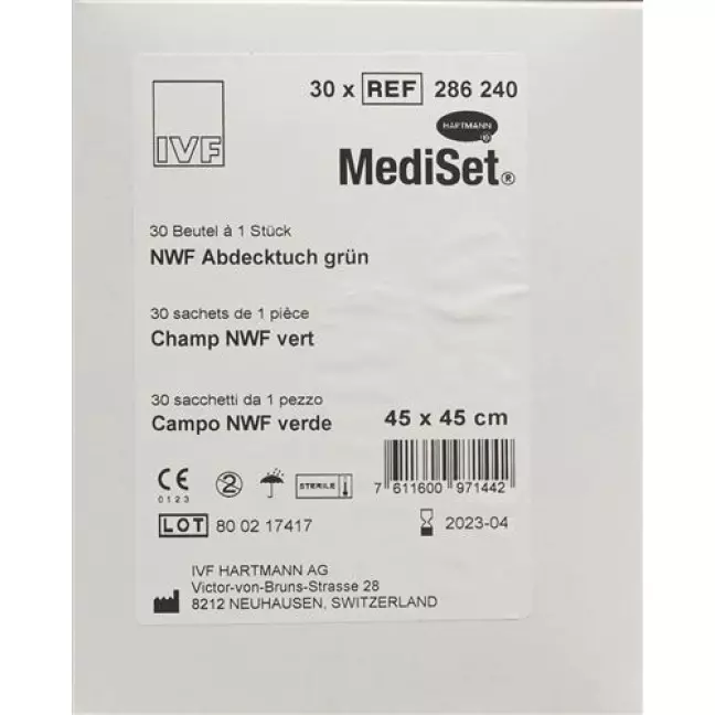 MEDISET IVF NWF ABDECKT45X45CM MEDISET IVF NWF ABDECKT45X45CM