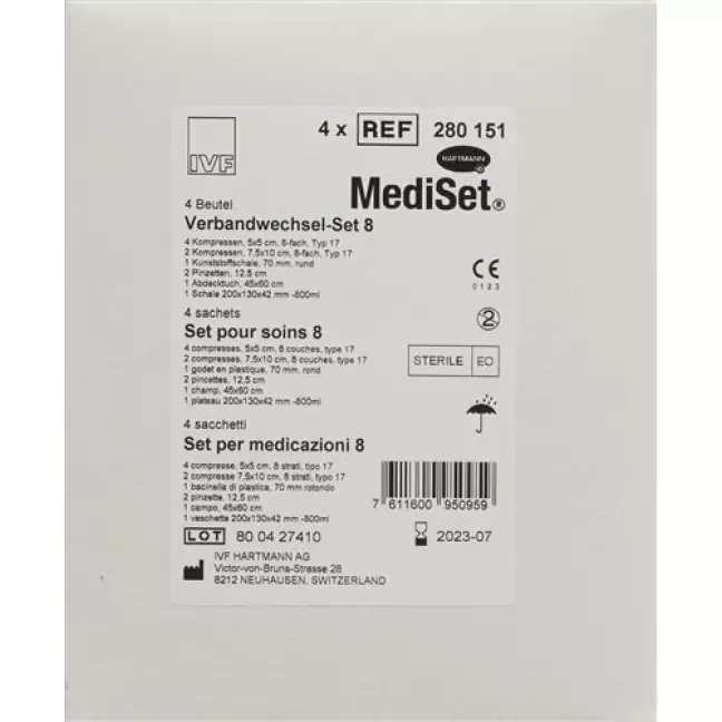 Mediset Verbandwechsel Set No 8 4 пакетика