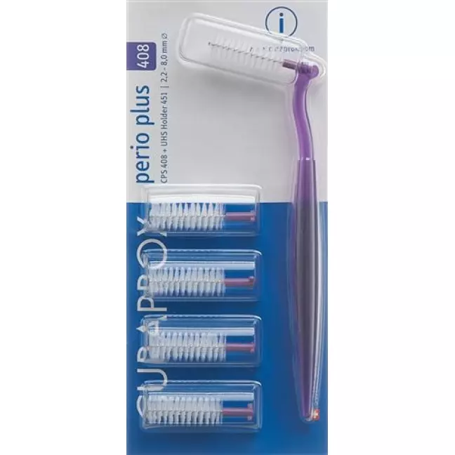 Curaprox CPS 408 Plus 5 Bursten+Halter Curaprox CPS 408 Plus 5 Bursten+Halter