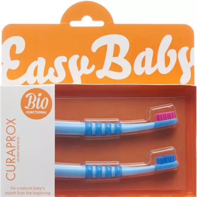Curaprox Baby зубная щётка Blau Doppelpack 2 штуки Curaprox Baby зубная щётка Blau Doppelpack 2 штуки