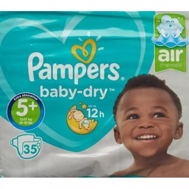 Pampers Baby Dry размер 5+ 13-27кг Jun Pl Sparpa 35 штук Pampers Baby Dry размер 5+ 13-27кг Jun Pl Sparpa 35 штук