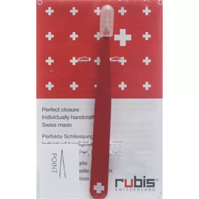 RUBIS PINZ CH-KREUZ SPITZ ROT