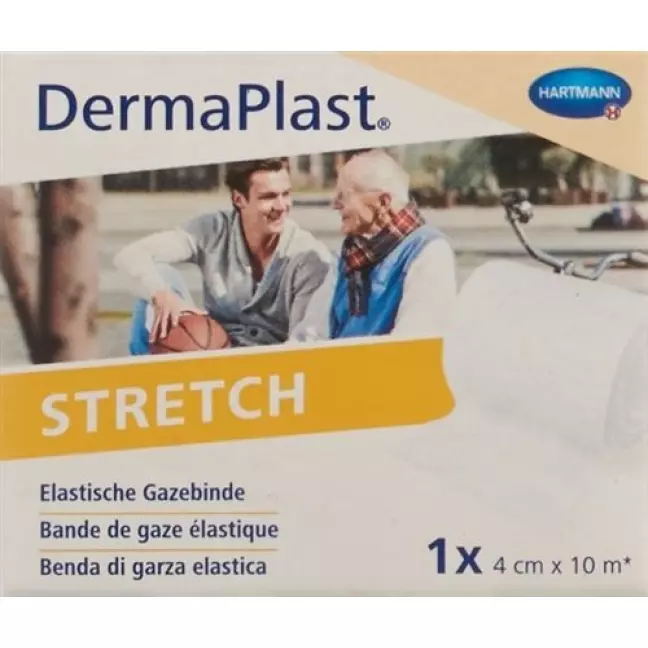 Dermaplast Stretch марлевый бинт Weiss 4смx10м Dermaplast Stretch марлевый бинт Weiss 4смx10м
