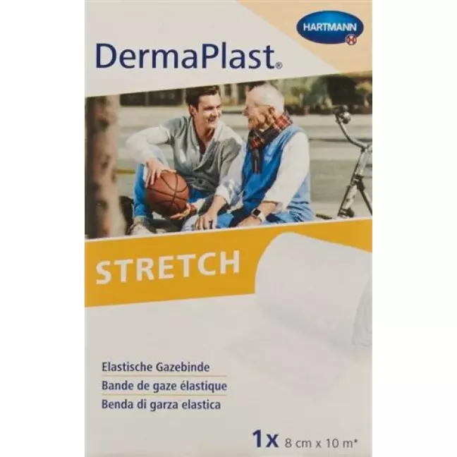 Dermaplast Stretch марлевый бинт Weiss 8смx10м Dermaplast Stretch марлевый бинт Weiss 8смx10м