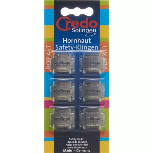 Credo Hornhaut Safety Klingen Blister 6 штук Credo Hornhaut Safety Klingen Blister 6 штук