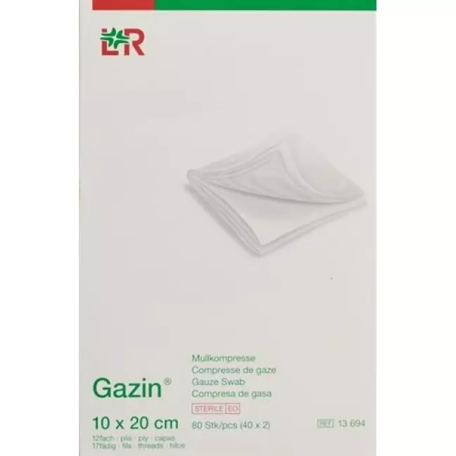 Flawa Gazin Set Mullkompressen 20x10см 12-fach 40x 2 штуки Flawa Gazin Set Mullkompressen 20x10см 12-fach 40x 2 штуки