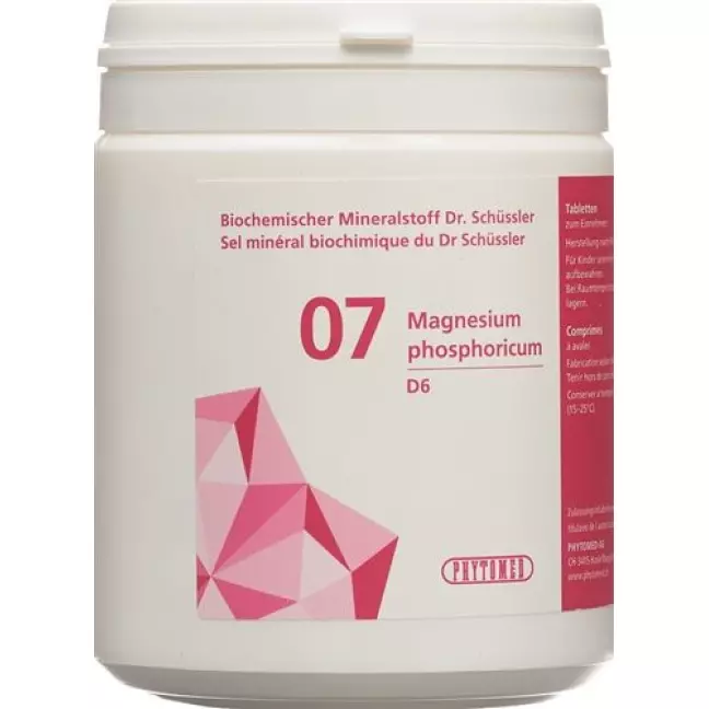 Phytomed Schussler Nr. 7 Magn Phos в таблетках, D 6 500г Phytomed Schussler Nr. 7 Magn Phos в таблетках, D 6 500г