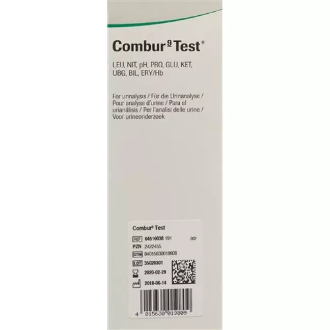 COMBUR 9 TEST STREIFEN COMBUR 9 TEST STREIFEN