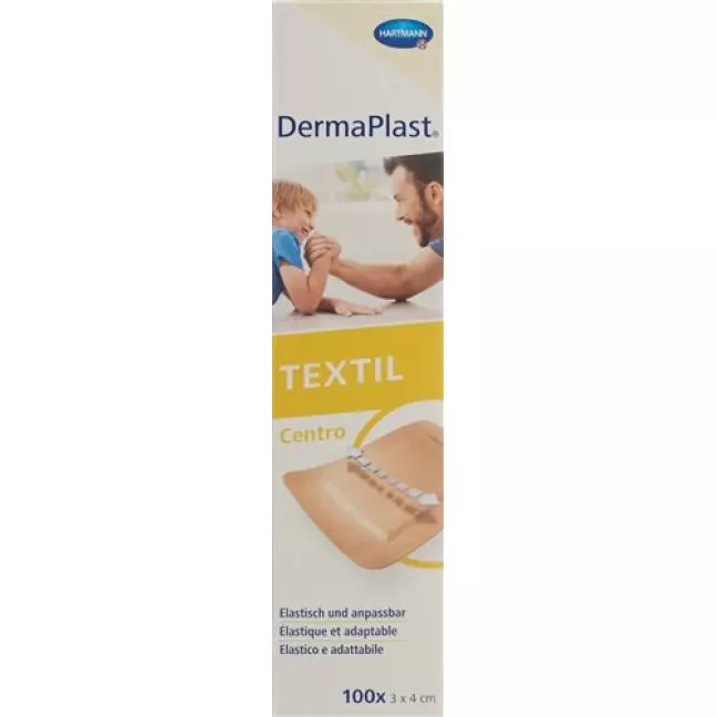 Dermaplast Textil Centro 3см x 4см Beige 100 штук Dermaplast Textil Centro 3см x 4см Beige 100 штук