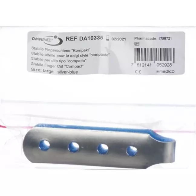 Omnimed Dalco Fingerschiene размер L Silber Blau Omnimed Dalco Fingerschiene размер L Silber Blau