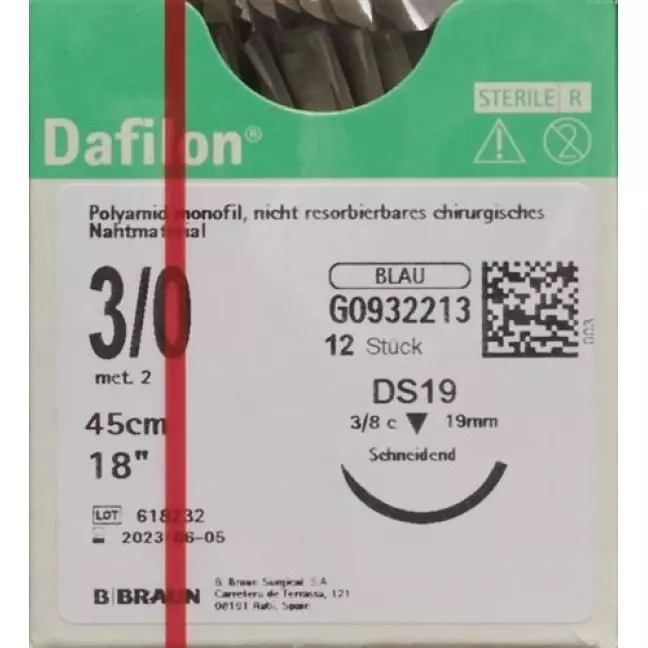 DAFILON 45CM BLAU DS 19 3-0 DAFILON 45CM BLAU DS 19 3-0