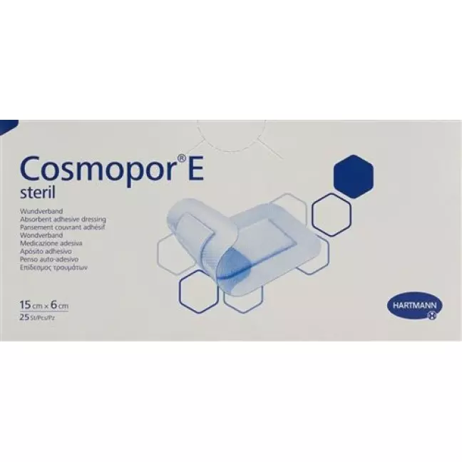 Cosmopor E Wundverband 15смx6см Steril 25 штук Cosmopor E Wundverband 15смx6см Steril 25 штук