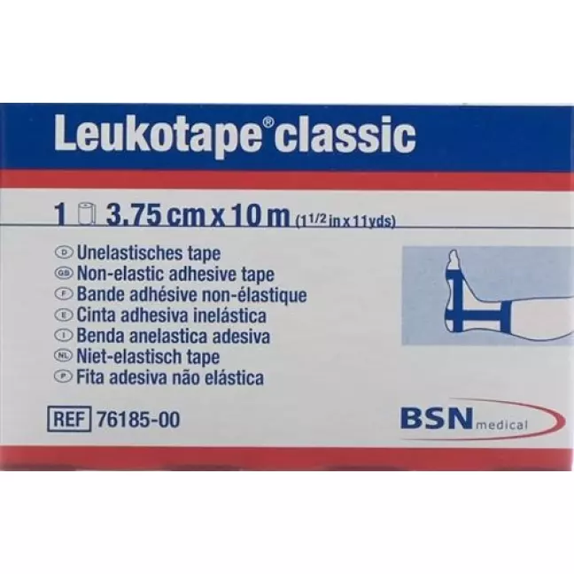 Leukotape Classic unelastische бинт 10m x 3.75см Blau Leukotape Classic unelastische бинт 10m x 3.75см Blau