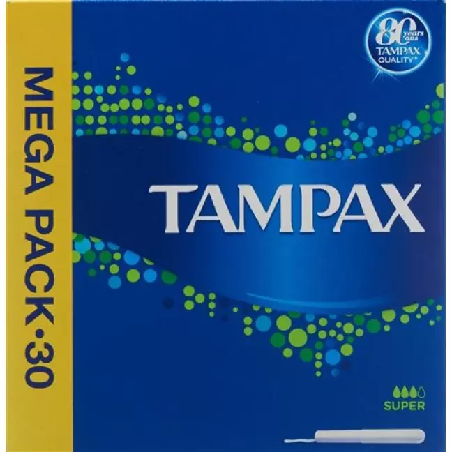 Tampax Super Tampons 30 штук Tampax Super Tampons 30 штук