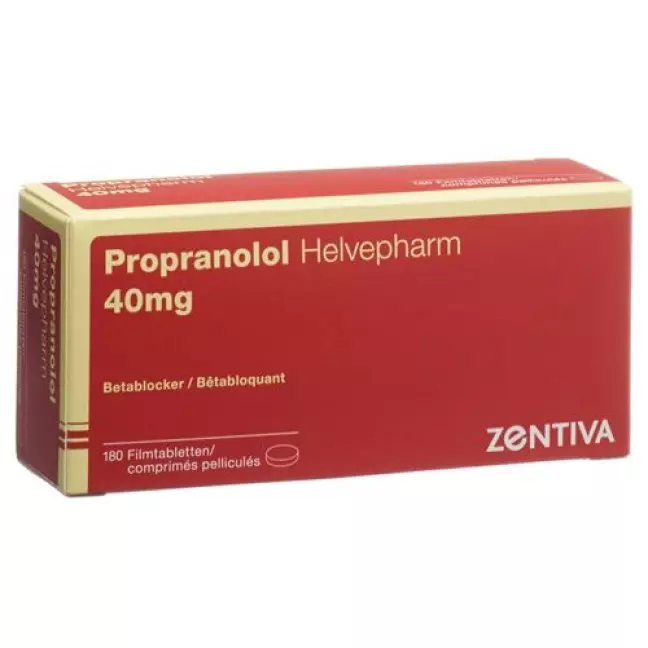 Propranolol Helvepharm 40 mg 180 tablets Propranolol Helvepharm 40 mg 180 tablets