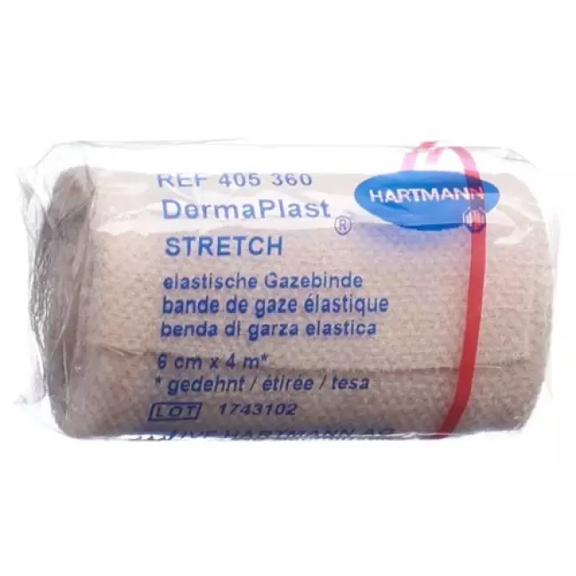 Dermaplast Stretch марлевый бинт телесный цвет 6смx4м Dermaplast Stretch марлевый бинт телесный цвет 6смx4м