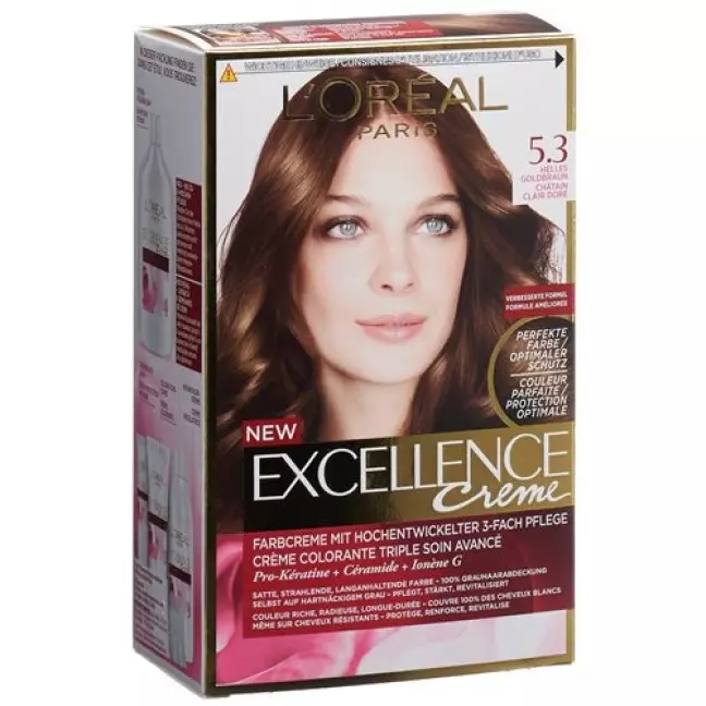 Excellence крем Triple Prot 5.3 Hell Goldbraun Excellence крем Triple Prot 5.3 Hell Goldbraun