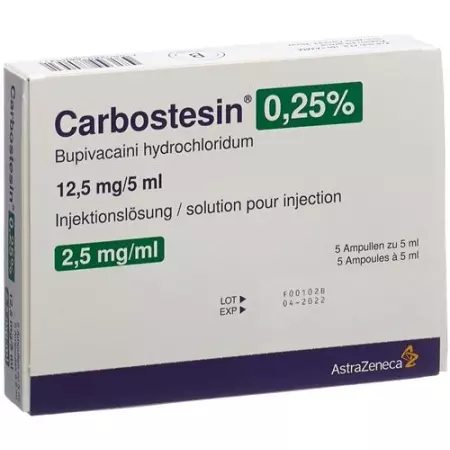 Carbostesin 0.25% 5 ml 5 Ampullen Carbostesin 0.25% 5 ml 5 Ampullen
