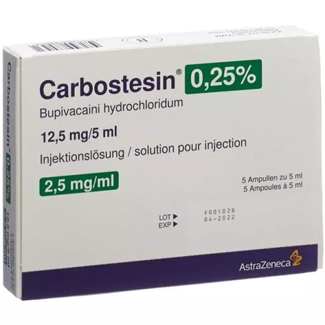 Carbostesin 0.25% 5 ml 5 Ampullen Carbostesin 0.25% 5 ml 5 Ampullen