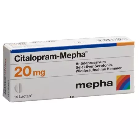 Циталопрам Мефа 20 мг 98 таблеток покрытых оболочкой 