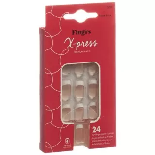 Fingrs kunstliche Nagel Pre Glued French Spirit