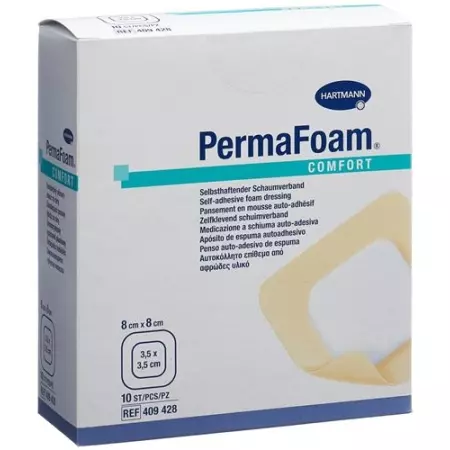Perma Foam Comfort Schaumverband 8x8см 10 штук Perma Foam Comfort Schaumverband 8x8см 10 штук