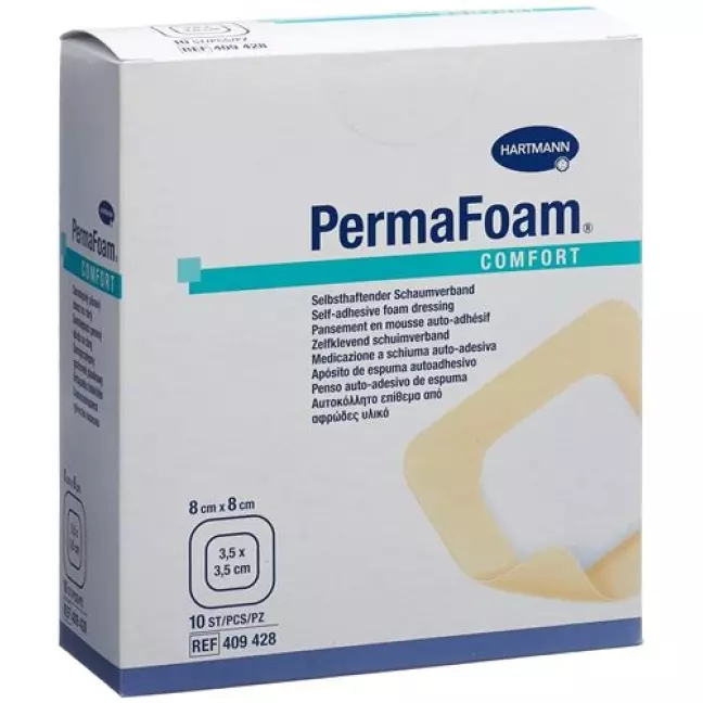 Perma Foam Comfort Schaumverband 8x8см 10 штук Perma Foam Comfort Schaumverband 8x8см 10 штук