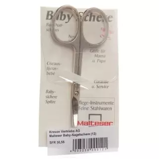 Malteser Baby Nagelschere Schrag 7.5см No 12