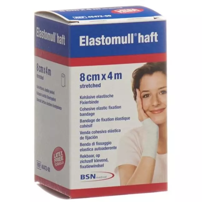 Elastomull Haft марлевый бинт Weiss 4мX8см рулон Elastomull Haft марлевый бинт Weiss 4мX8см рулон