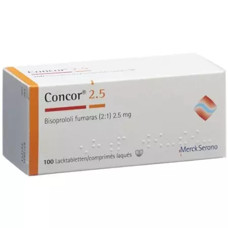 Concor 2.5 mg 100 Lacktabs Concor 2.5 mg 100 Lacktabs