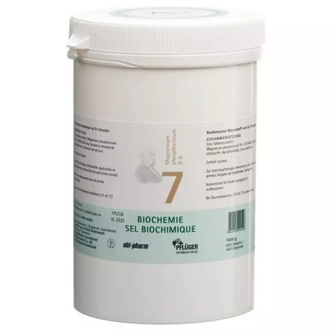 Pflueger Schussler Nr. 7 Magn Phos в таблетках, D 6 1000г Pflueger Schussler Nr. 7 Magn Phos в таблетках, D 6 1000г