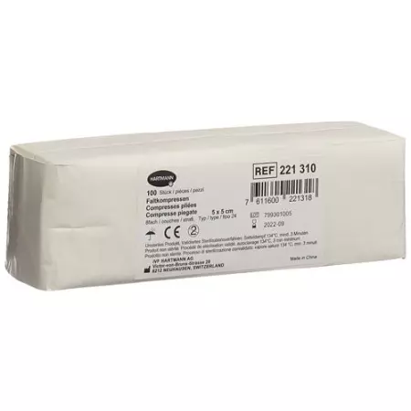 IVF Faltkompressen Typ 24 5x5см 8-fach 100 штук IVF Faltkompressen Typ 24 5x5см 8-fach 100 штук