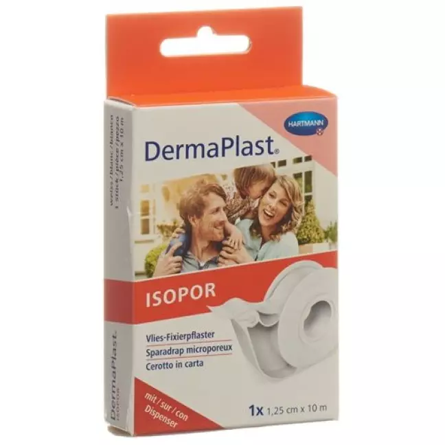 Dermaplast Isopor фиксирующий пластырь 10мX1.25см Vlies Weiss Dispenser Dermaplast Isopor фиксирующий пластырь 10мX1.25см Vlies Weiss Dispenser