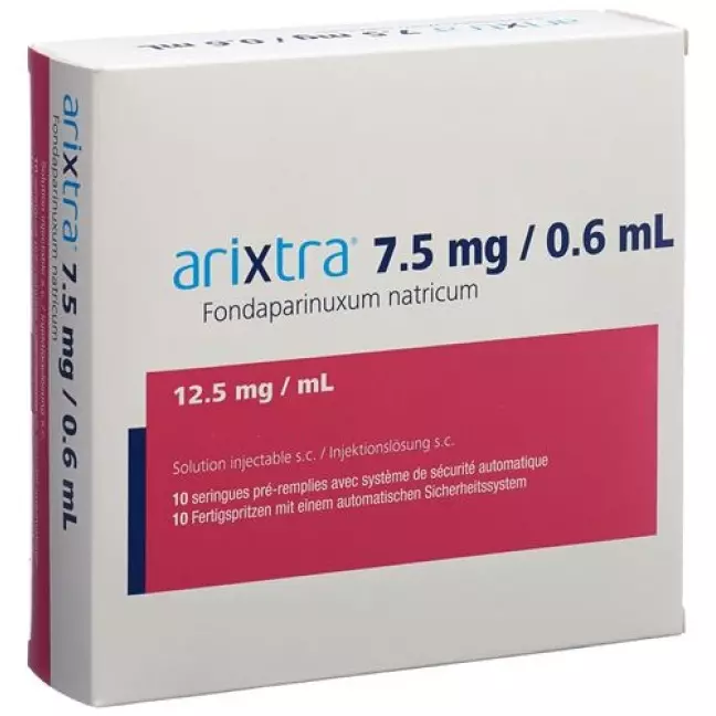 Arixtra 7.5 mg/0.6 ml 10 Fertigspritze 0.6 ml Arixtra 7.5 mg/0.6 ml 10 Fertigspritze 0.6 ml
