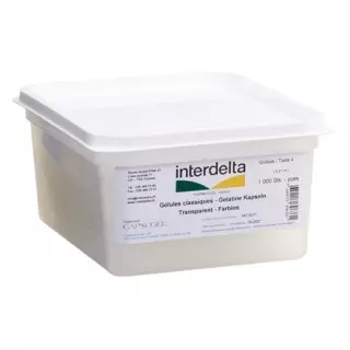 Gelatine в капсулах 4 прозрачный Interdelta 1000 штук